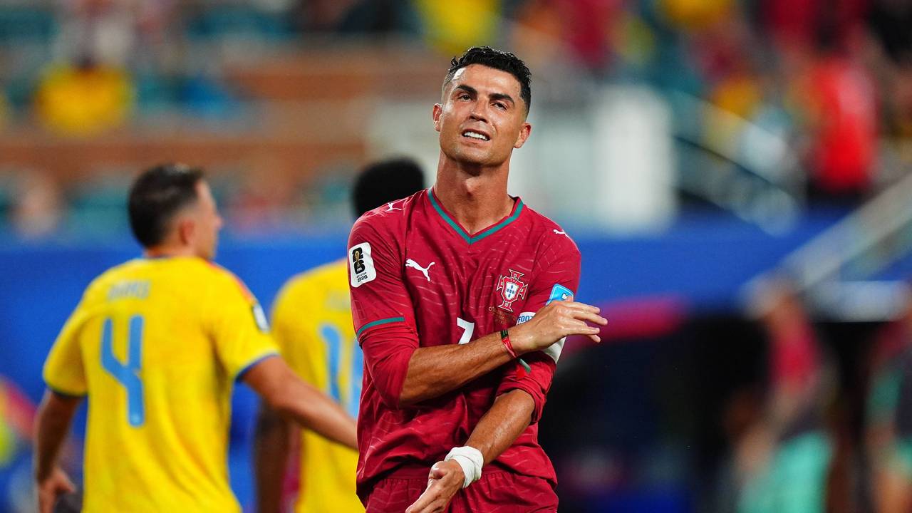 Frust bei Cristiano Ronaldo.