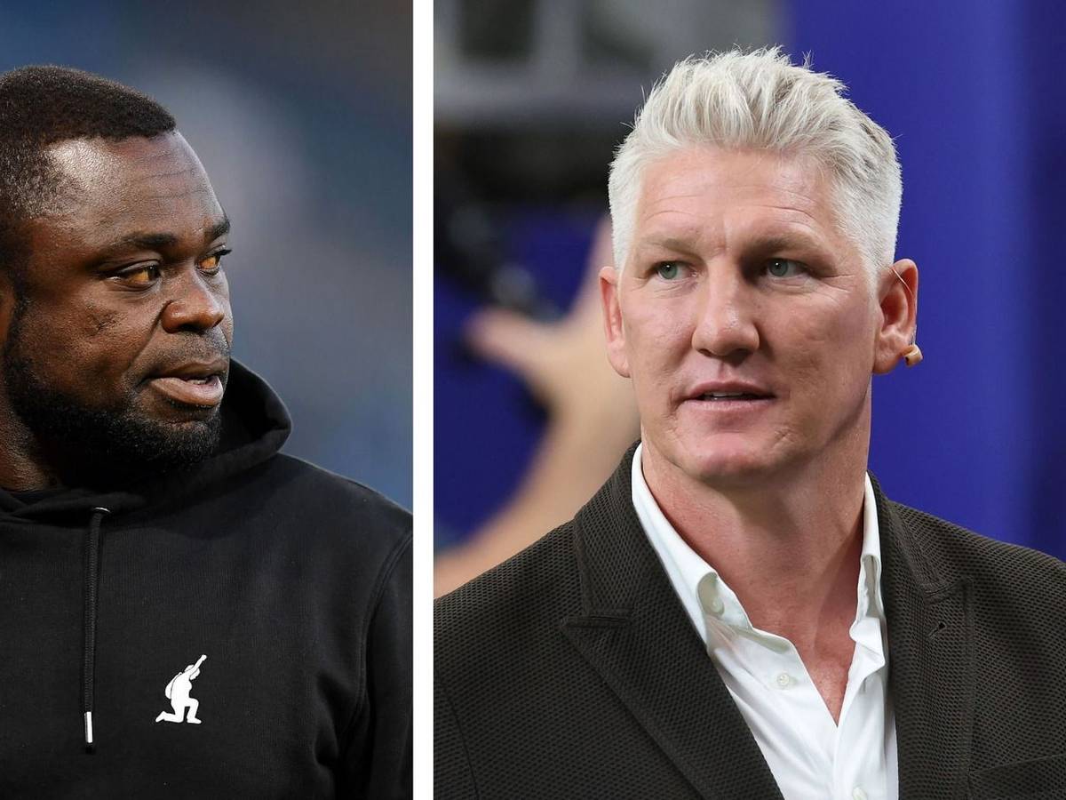 Gerald Asamoah hat die Aussagen von TV-Experte Bastian Schweinsteiger kritisiert, seinen früheren Mitspieler aber zugleich in Schutz genommen. (Bild: Getty Images / Frederic Scheidemann / Alexander Hassenstein (Collage))