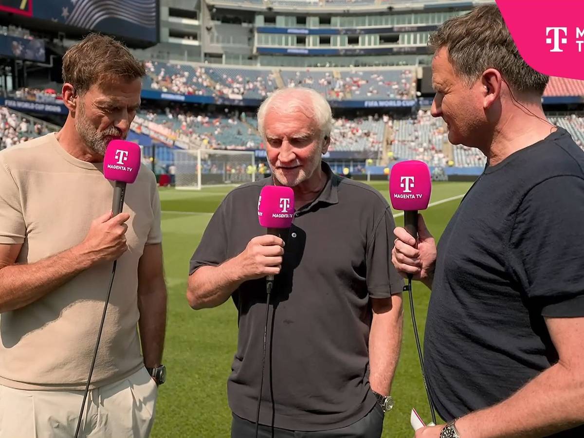 Rudi Völler vor dem Spiel gegen Paraguay bei Johannes B. Kerner und Jürgen Klopp.