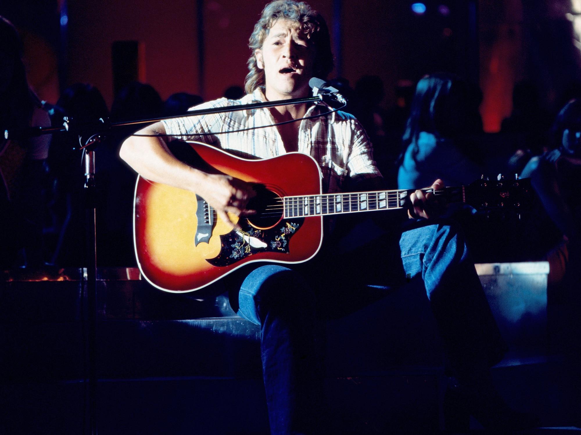Peter Maffay 1976 bei einem Auftritt in der ZDF-Show „Disco“.