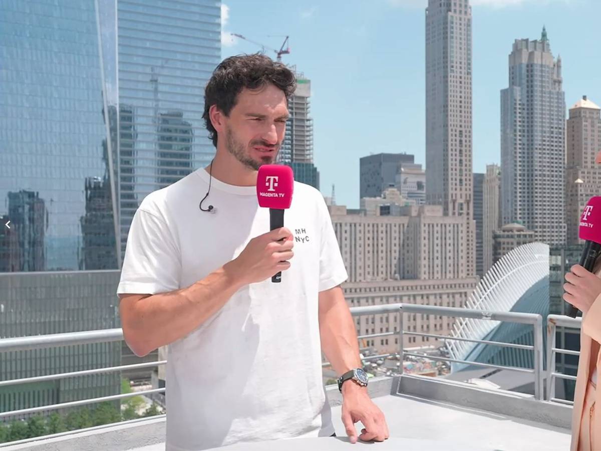 Mats Hummels im Gespräch mit Laura Wontorra.