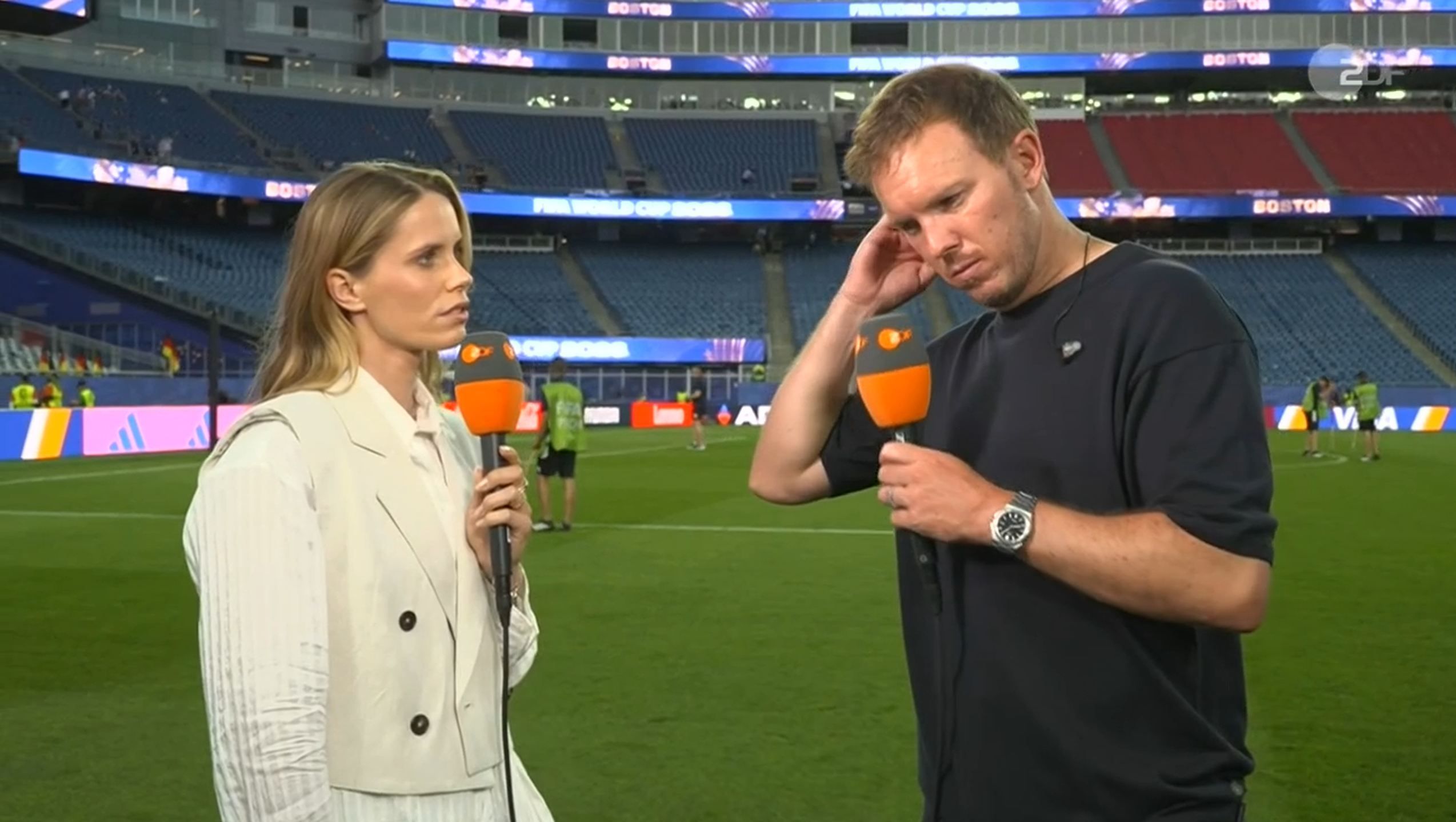 TV-Interview im ZDF mit Julian Nagelsmann.