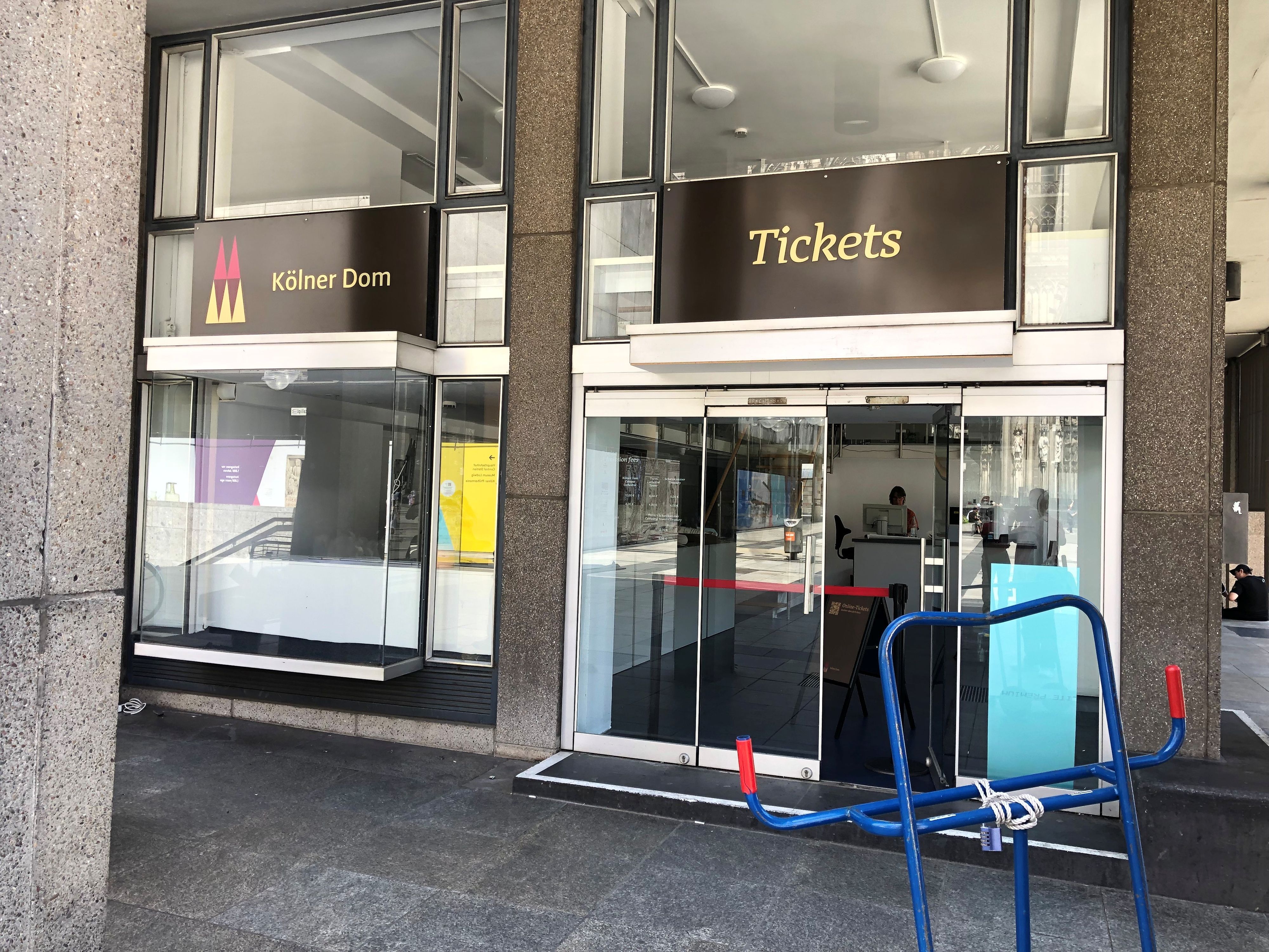 Der neue Ticketshop für den Kölner Dom nimmt am 1. Juli seine Arbeit auf. Er ist in der früheren Buchhandlung Kösel untergebracht.