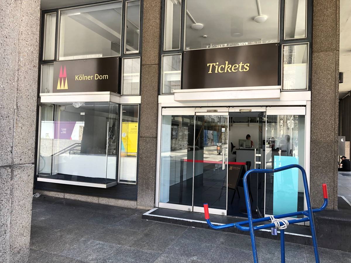 Der neue Ticketshop für den Kölner Dom nimmt am 1. Juli seine Arbeit auf. Er ist in der früheren Buchhandlung Kösel untergebracht.