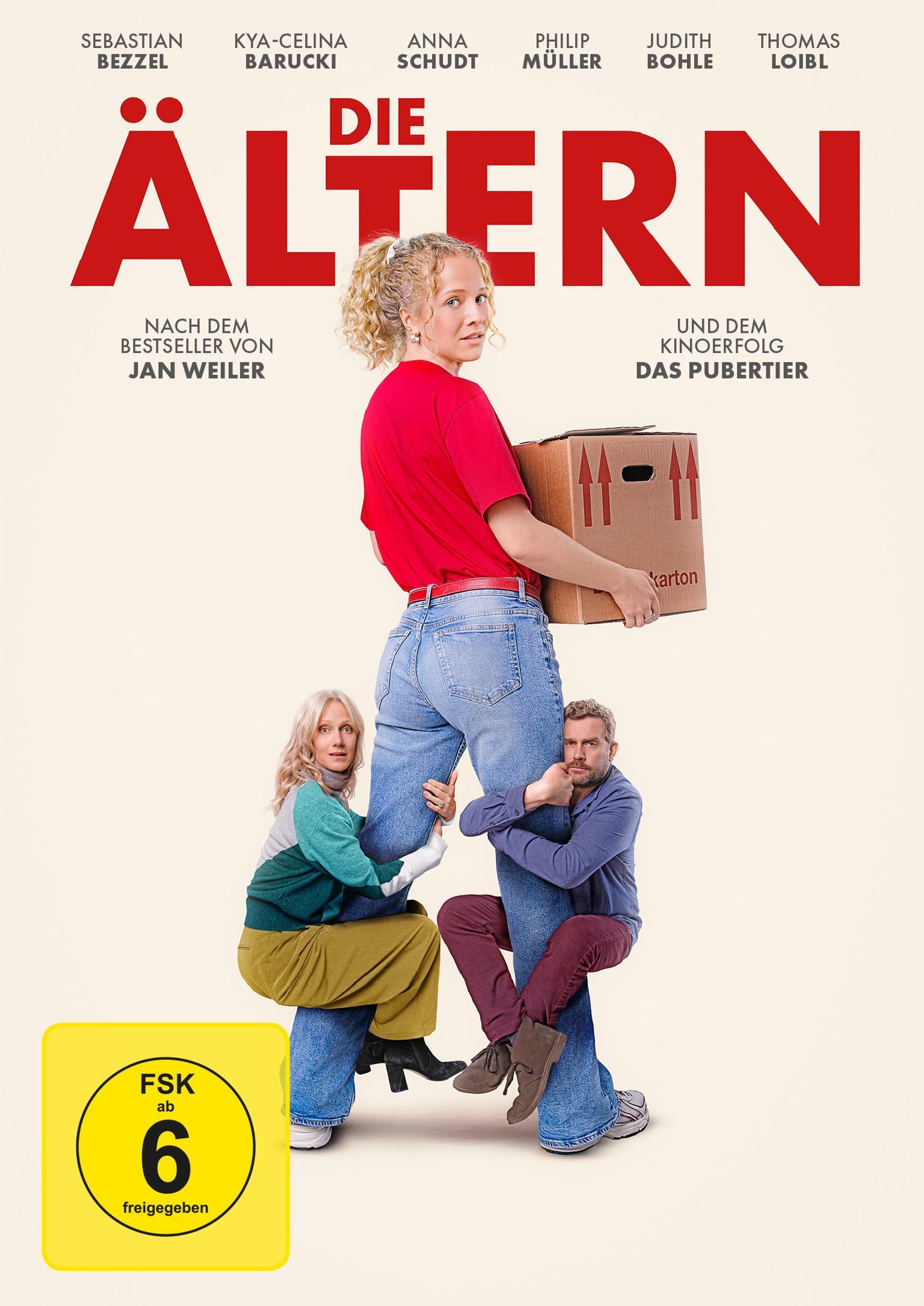 „Die Ältern“ heißt Sönke Wortmanns Verfilmung des gleichnamigen Bestsellers von Jan Weiler. (Bild: Leonine)