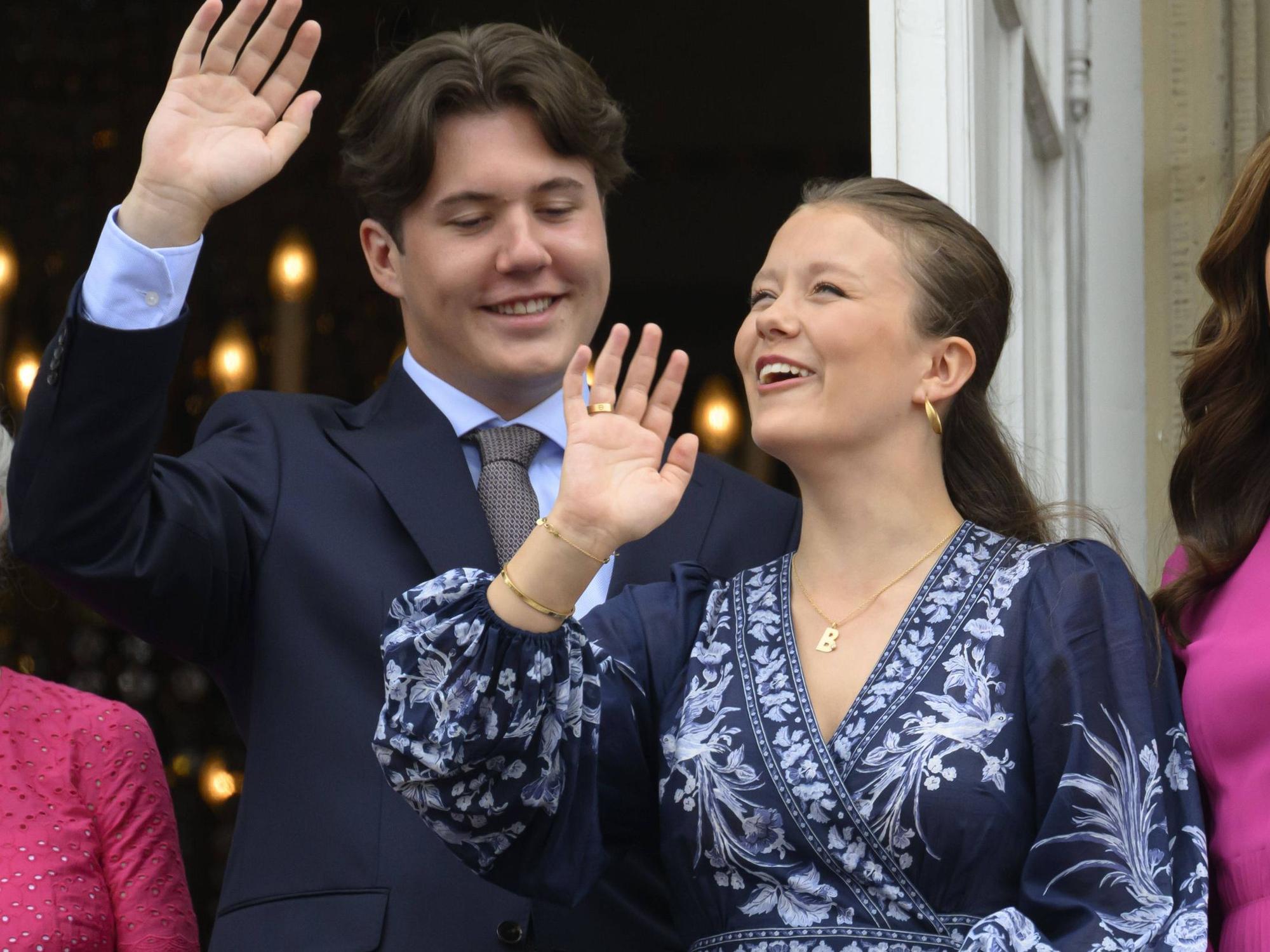 Kronprinz Christian und Prinzessin Isabella feiern.