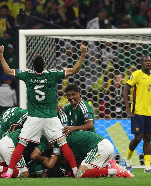 Torjubel bei Mexiko im Spiel bei der WM 2026.