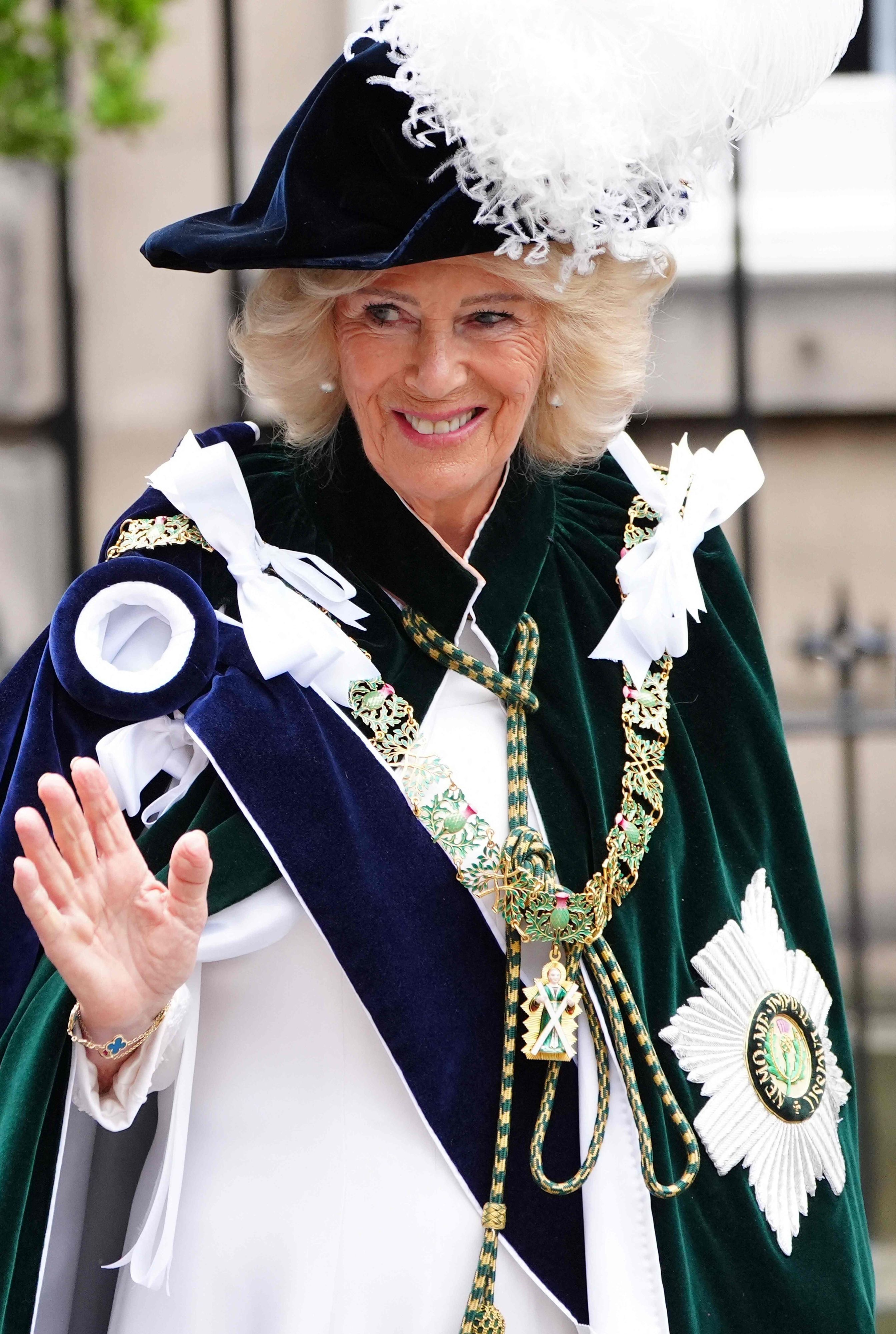 Königin Camilla in Tracht.