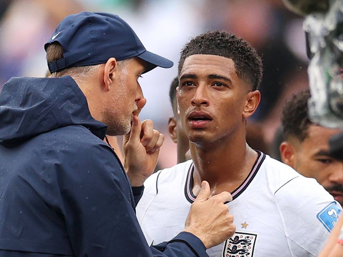 England-Star Jude Bellingham und sein deutscher Trainer Thomas Tuchel träumen vom WM-Titel. (Bild: 2026 Getty Images/Richard Pelham)