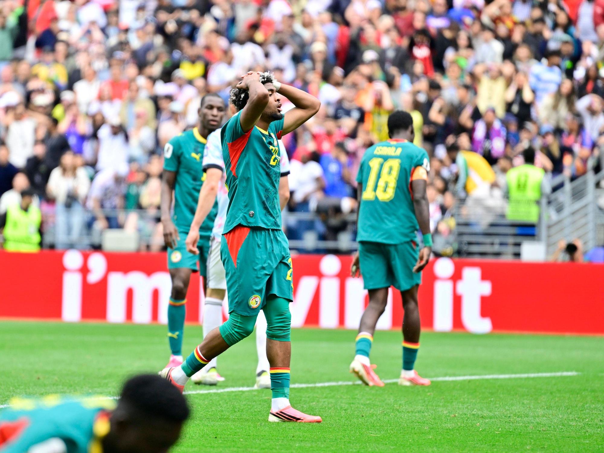 Frust bei den Spielern des Senegal.