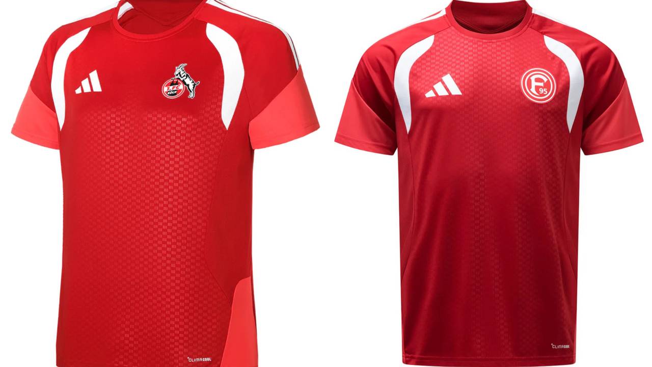 Fortuna Düsseldorf und der 1. FC Köln haben von Adidas die gleiche Teambekleidung.