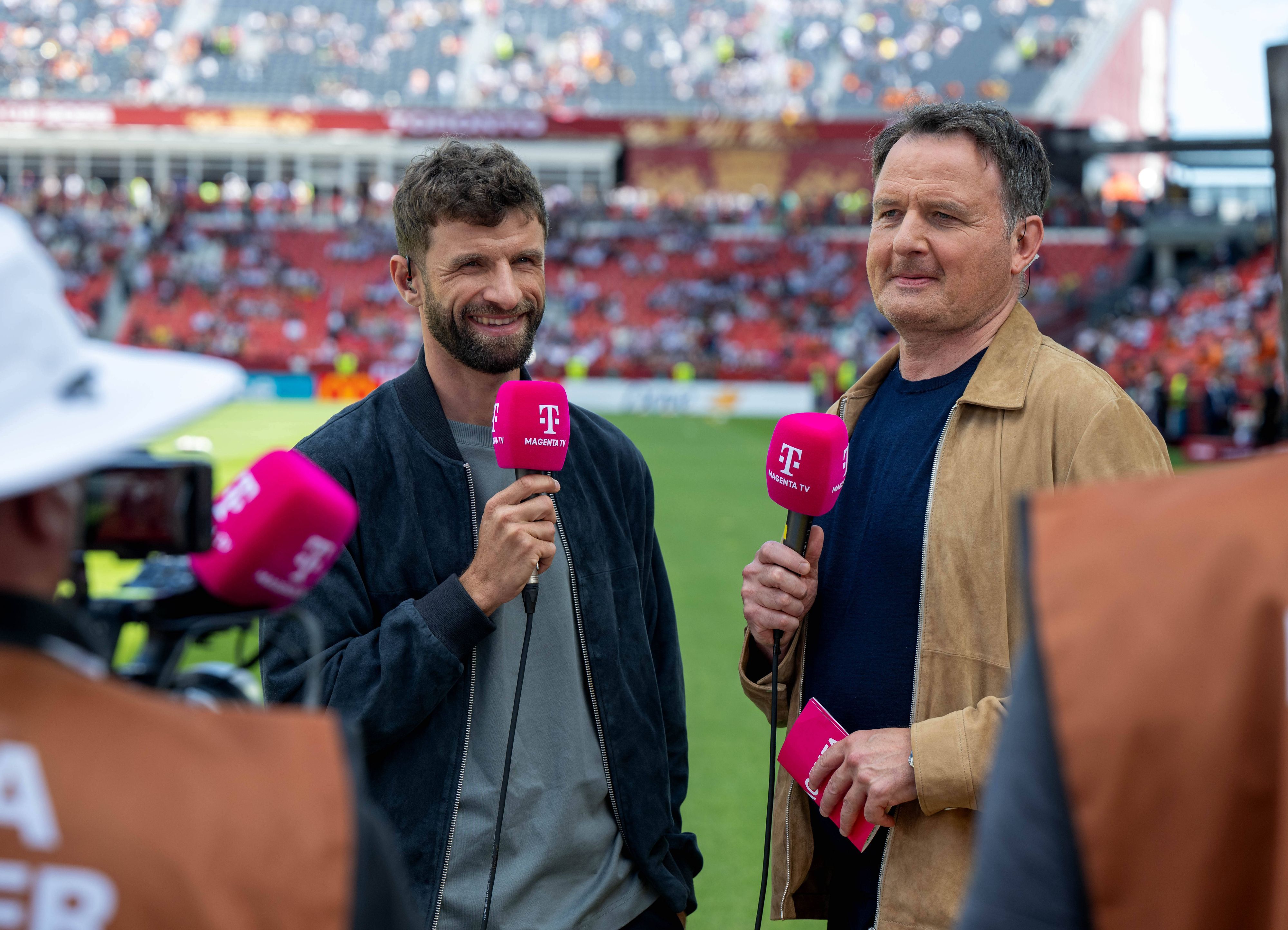 Moderator Thomas Wagner im Gespräch mit Thomas Müller.