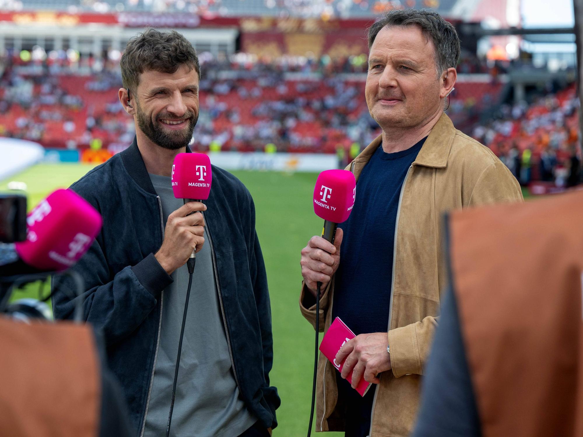 Moderator Thomas Wagner im Gespräch mit Thomas Müller.