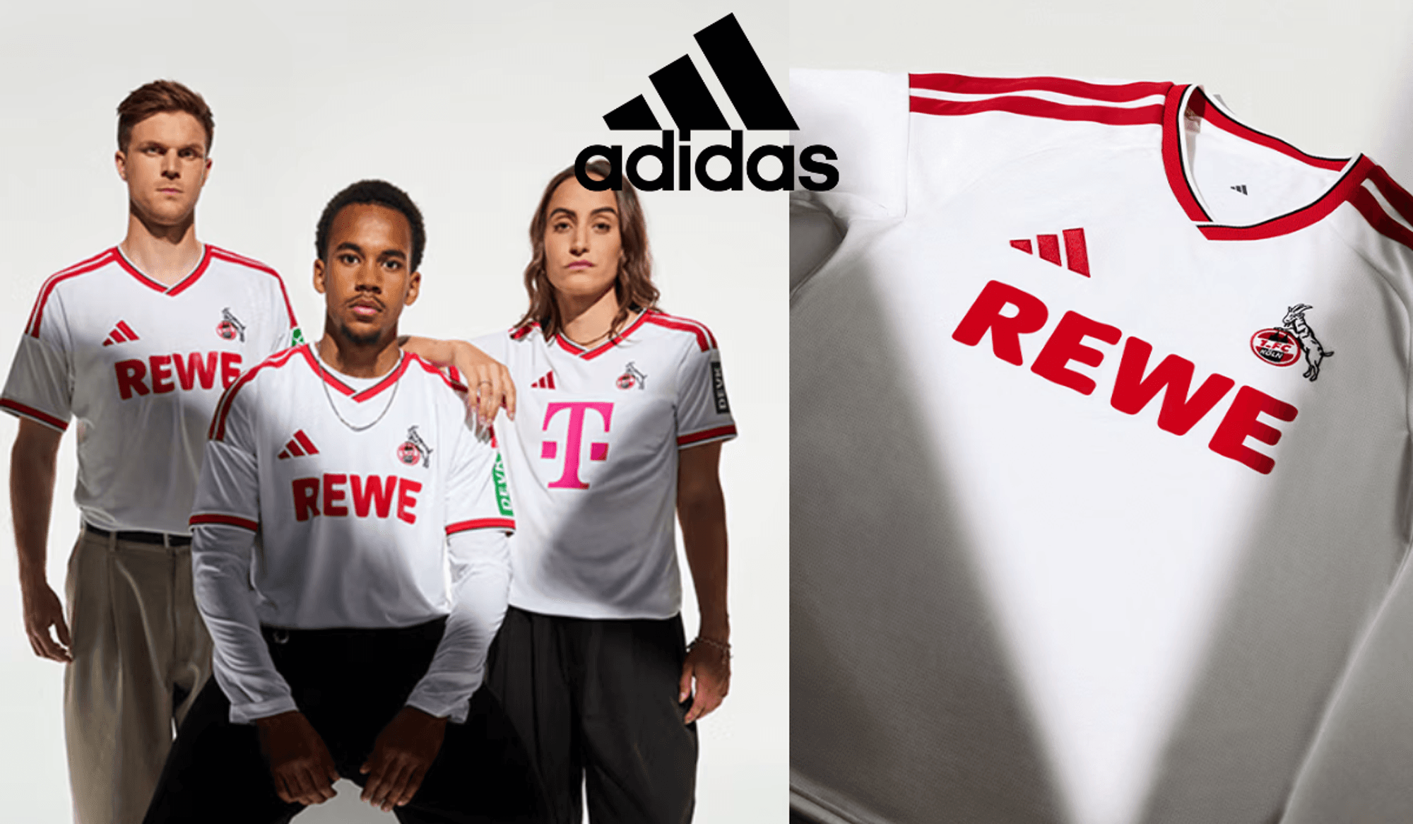 Models die das neue Trikot tragen.