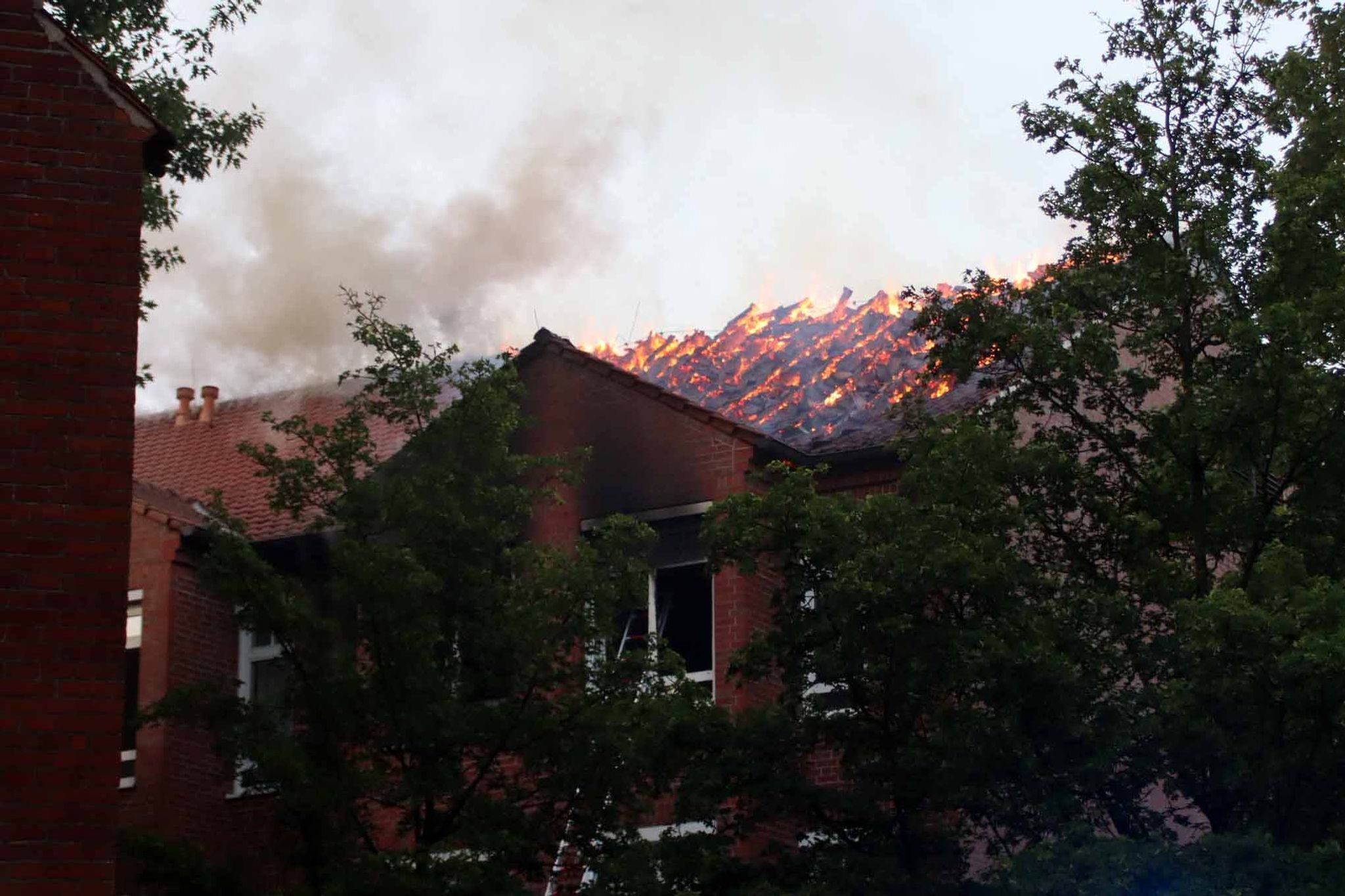 In einem Krankenhaus in Ludwigslust ist ein Feuer ausgebrochen.