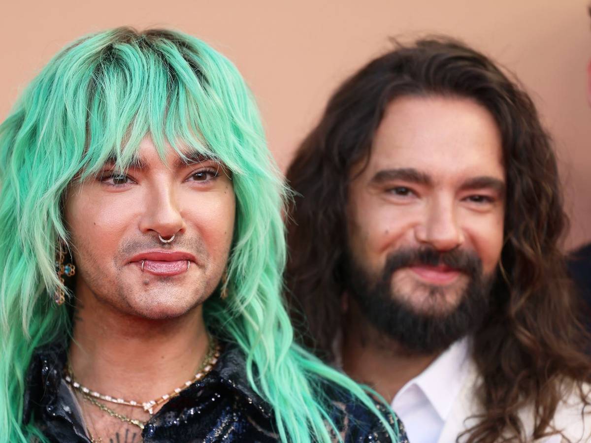 Bill Kaulitz (links) und sein Bruder Tom waren schon früh auf Security angewiesen. (Bild: 2025 Getty Images/Gerald Matzka)