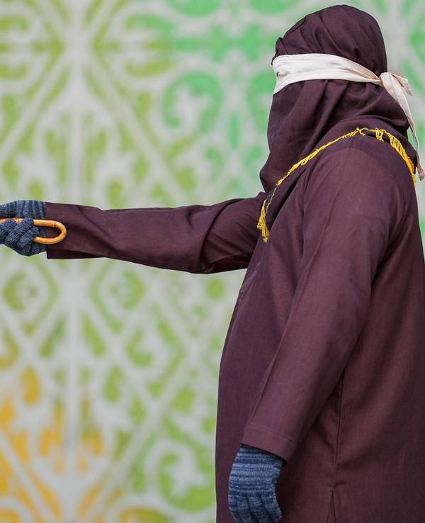 Ein Henker bereitet sich darauf vor, einen Verstoß gegen die Scharia begangenen in Banda Aceh auszupeitschen.