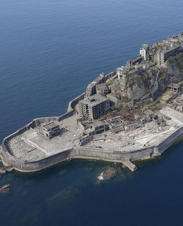 Die Insel Hashima, die als Weltkulturerbe ausgezeichnet ist.