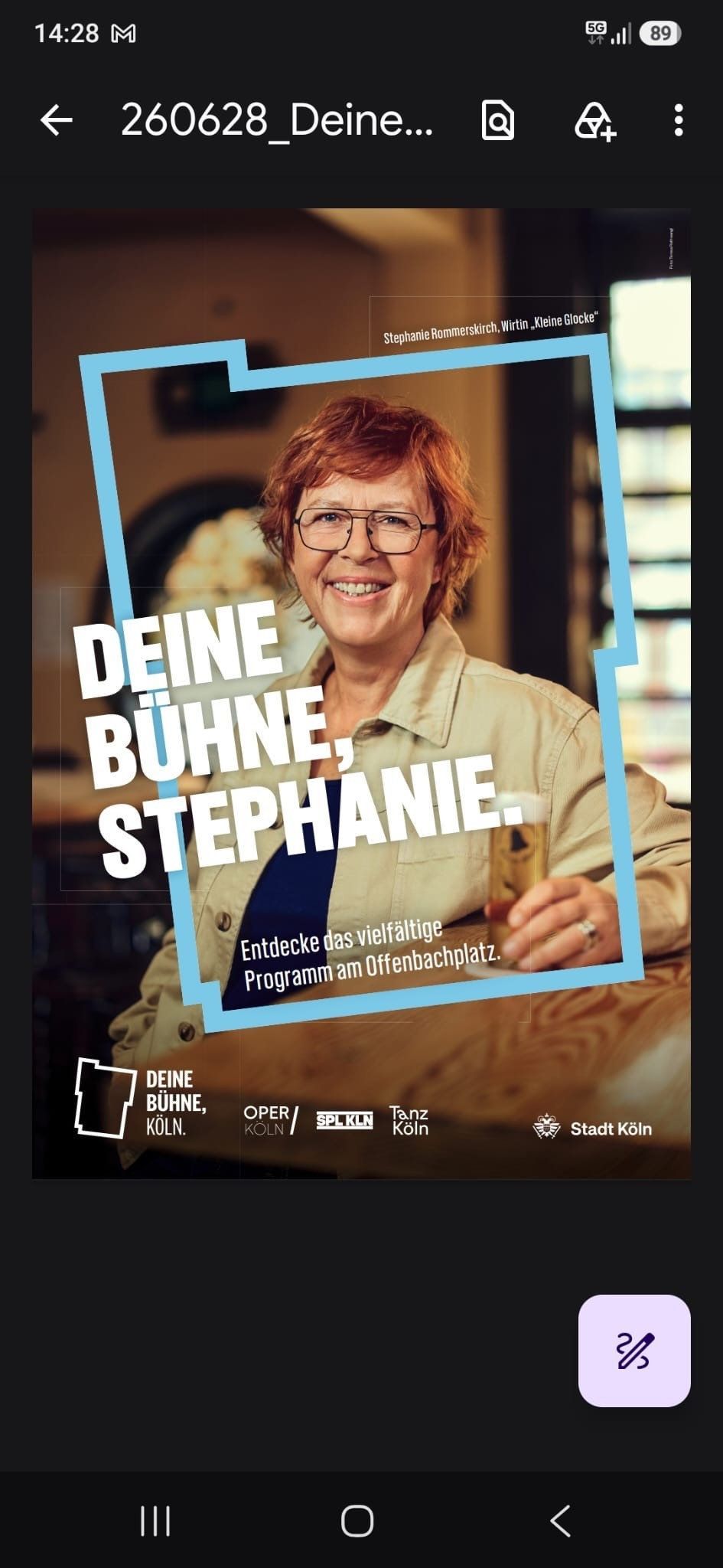 Motiv der Plakatkampagne der Oper