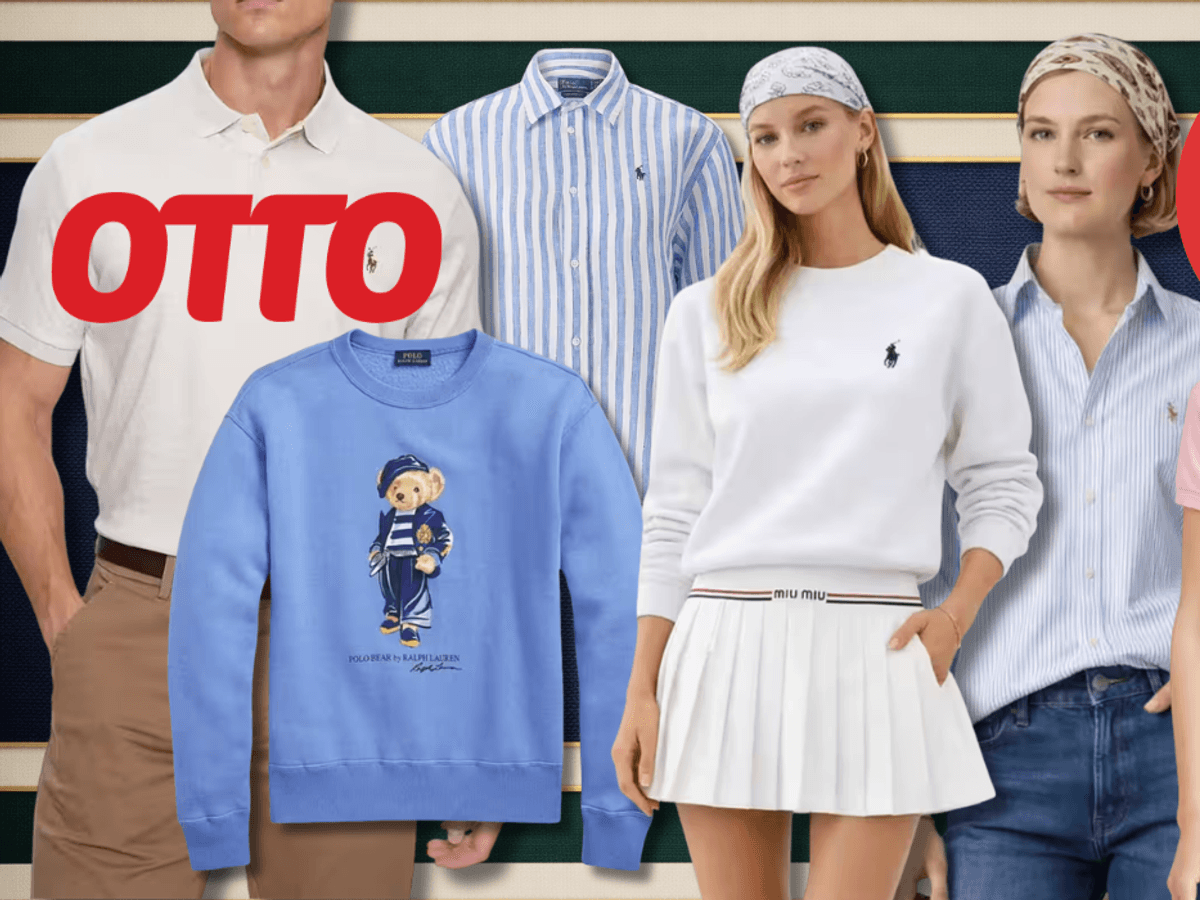 Eine Darstellung von verschiedenen Models die Ralph Lauren tragen.