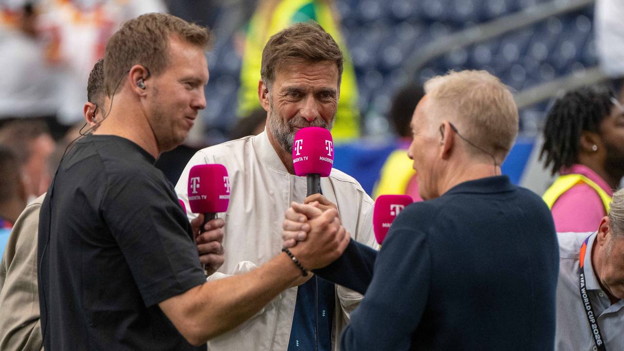 TV-Gespräch mit Julian Nagelsmann (l.) und Jürgen Klopp (M.) und Johannes B. Kerner.