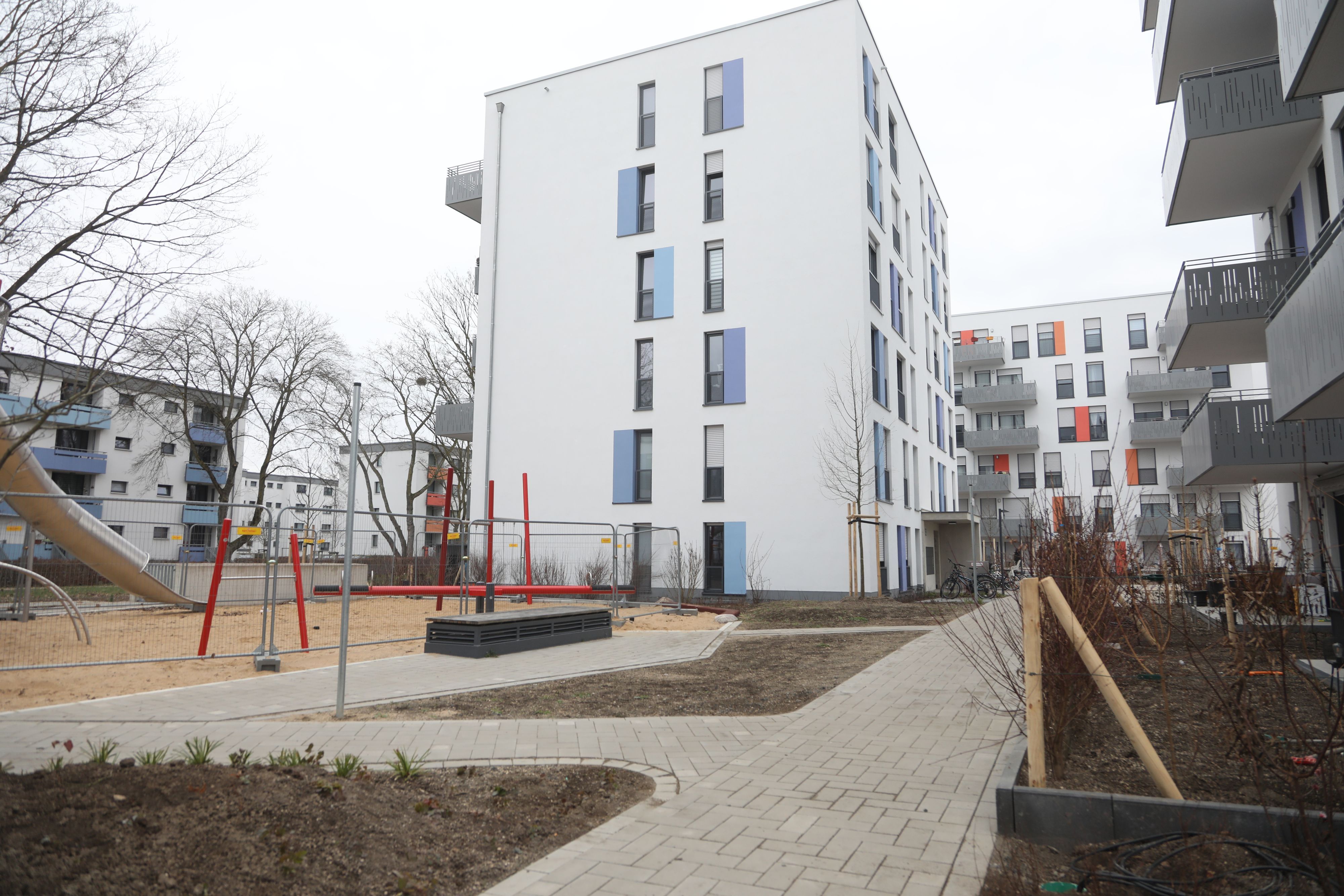 Eine GAG-Siedlung in Köln. An allen Standorten gilt ein Pool- und Planschbecken-Verbot.