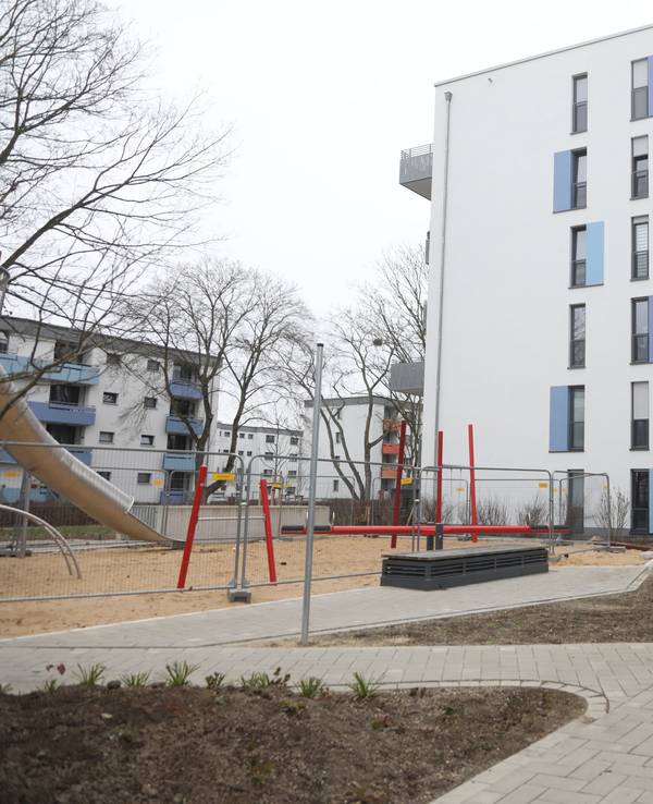 Eine GAG-Siedlung in Köln. An allen Standorten gilt ein Pool- und Planschbecken-Verbot.