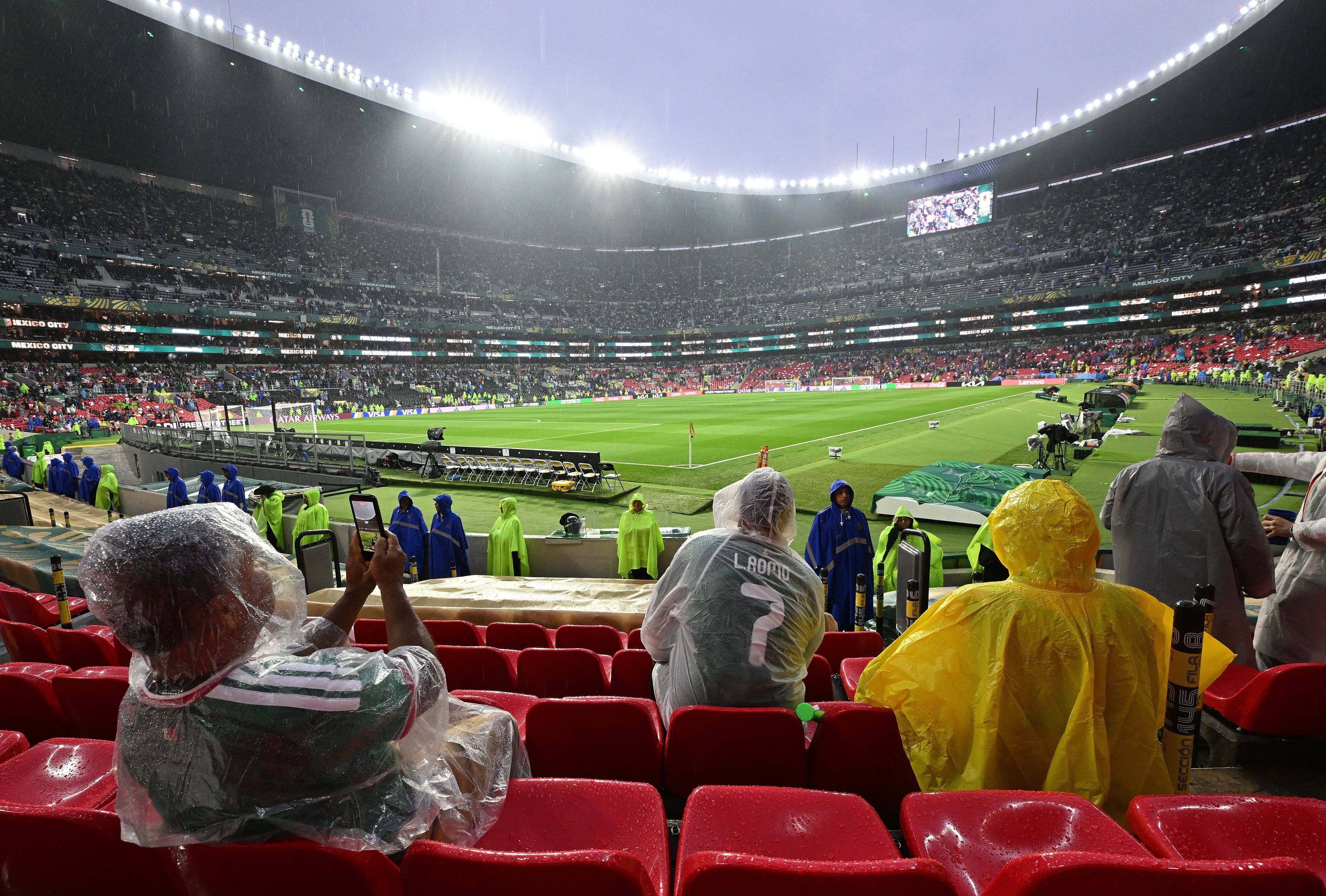 Blick ins Aztekenstadion bei der WM 2026 in Mexiko.