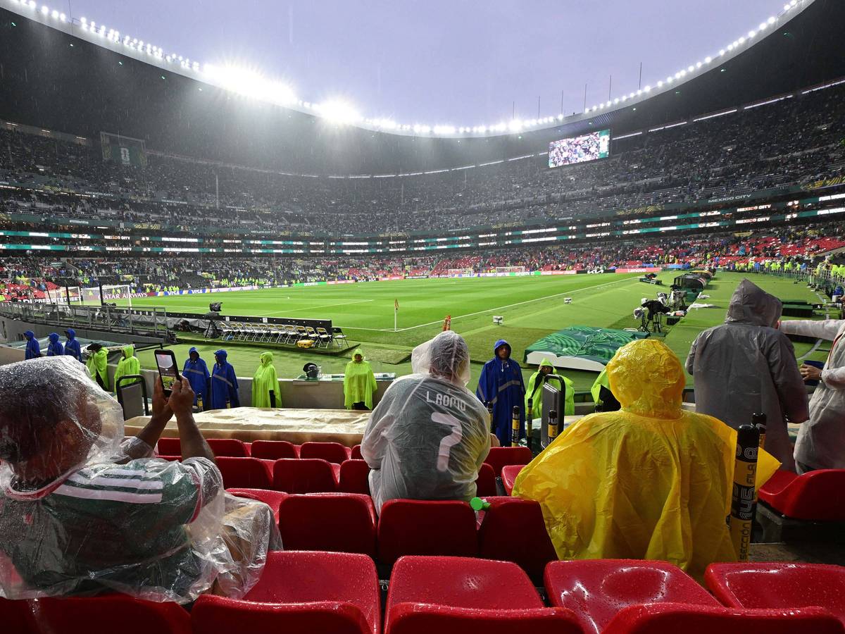 Blick ins Aztekenstadion bei der WM 2026 in Mexiko.