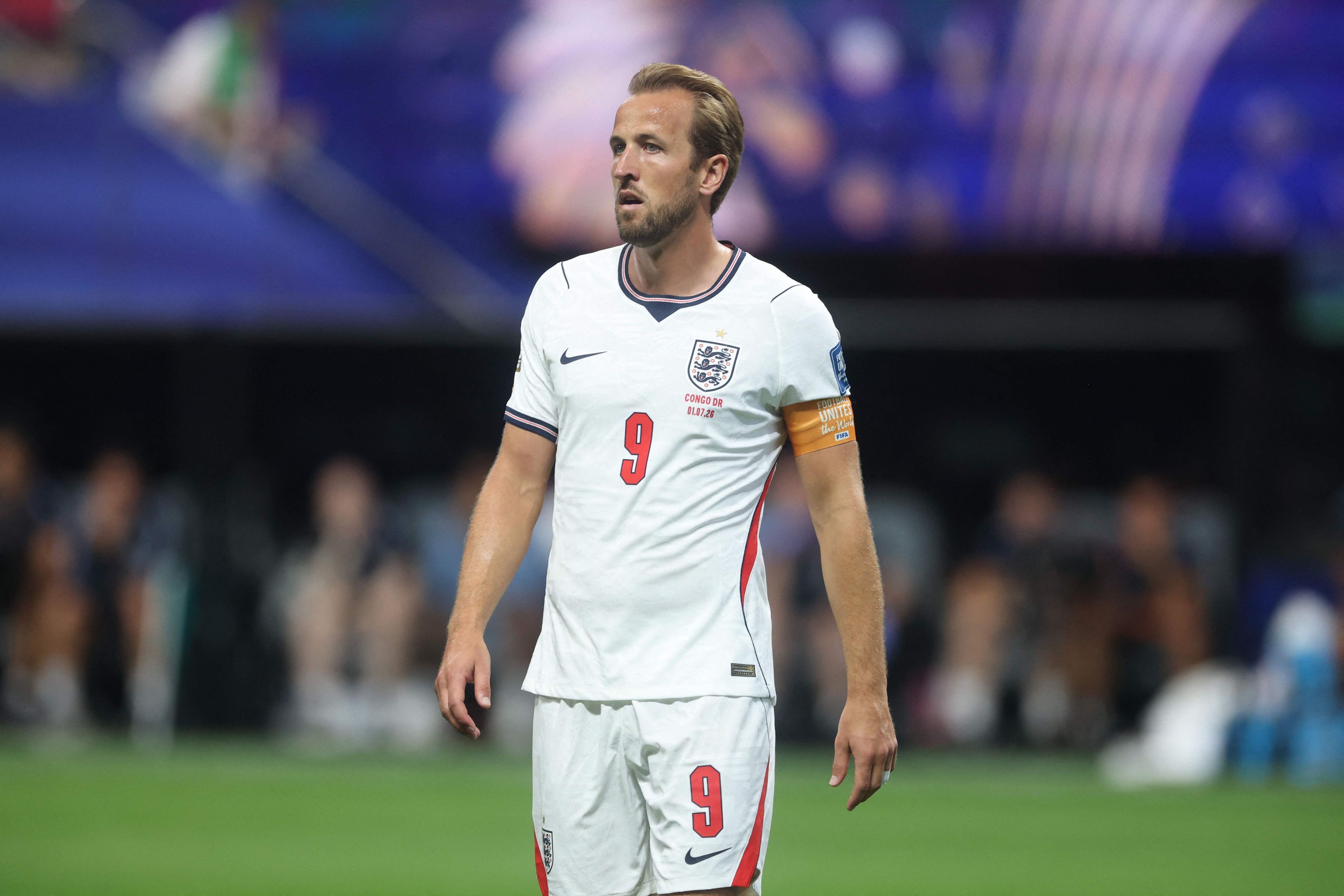 Beim WM-Spiel steht Harry Kane für England auf dem Platz.