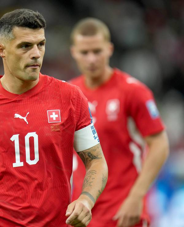 Beim WM-Spiel der Schweiz steht Granit Xhaka auf dem Platz.