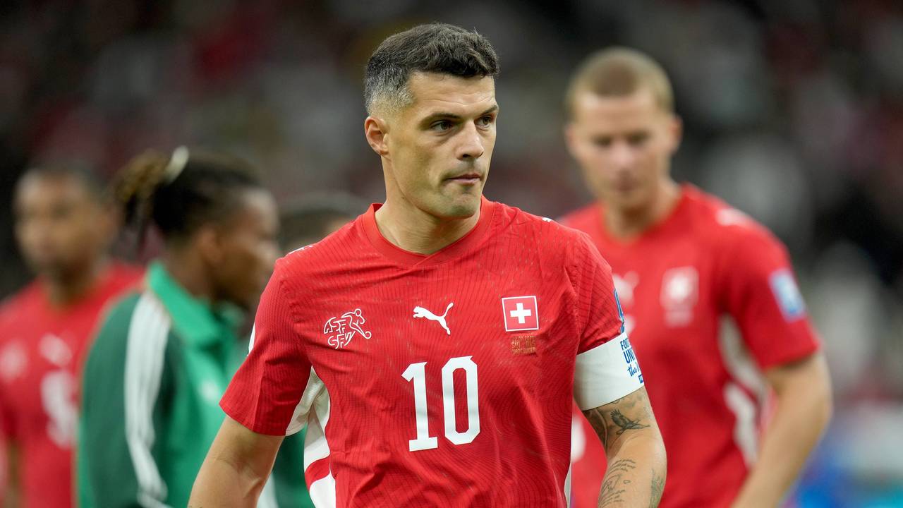 Beim WM-Spiel der Schweiz steht Granit Xhaka auf dem Platz.