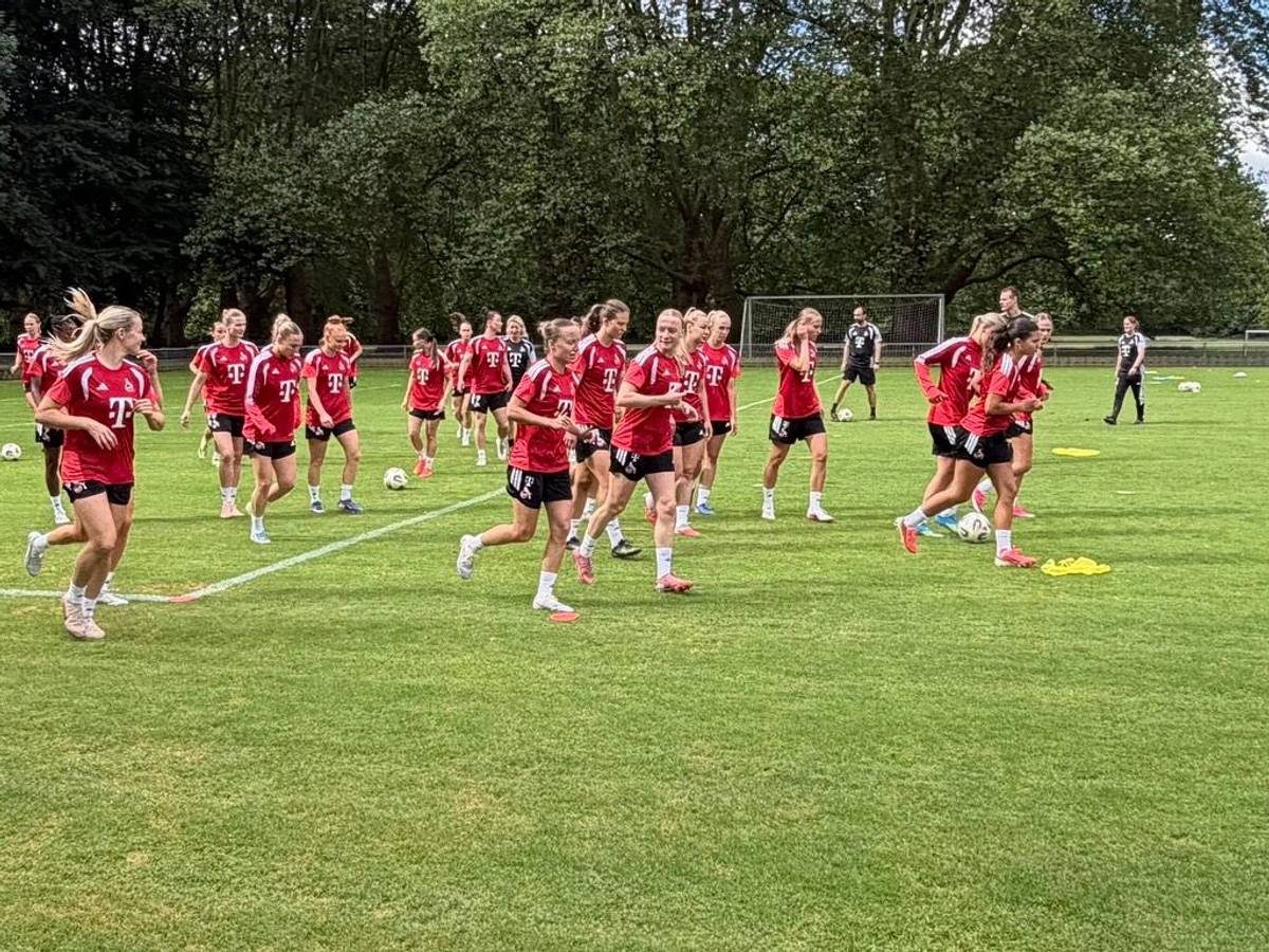 Training bei den Frauen des 1. FC Köln.