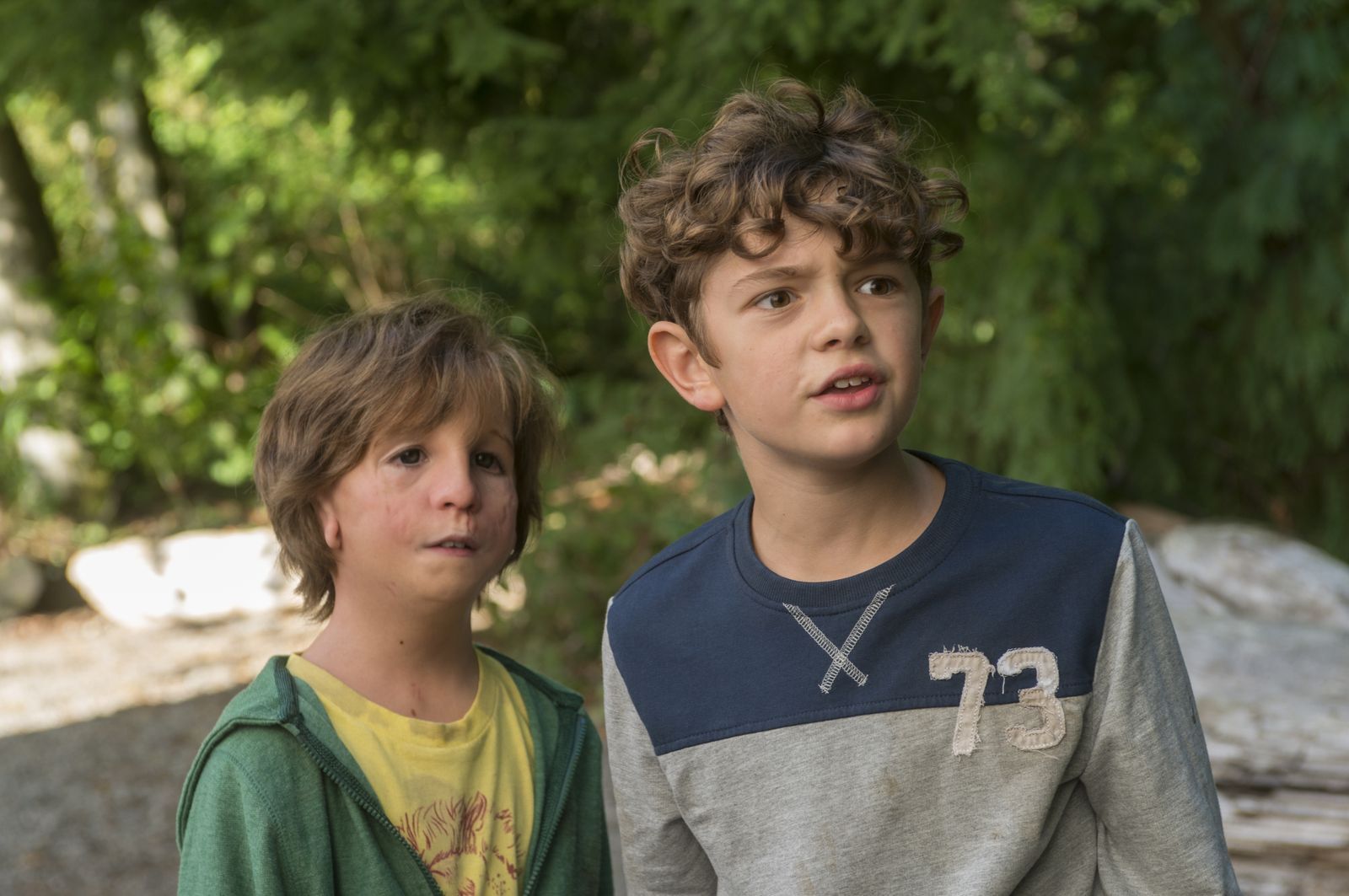 Zusammen mit Jack Will (Noah Jupe, rechts) erlebt Auggie auf Klassenfahrt viele Abenteuer. (Bild: SAT.1 / Studiocanal GmbH / Dale Robinette)