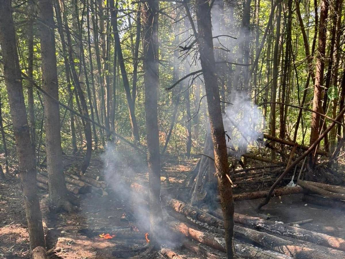 In Pulheim-Sinnersdorf stand ein Feld in Flammen.