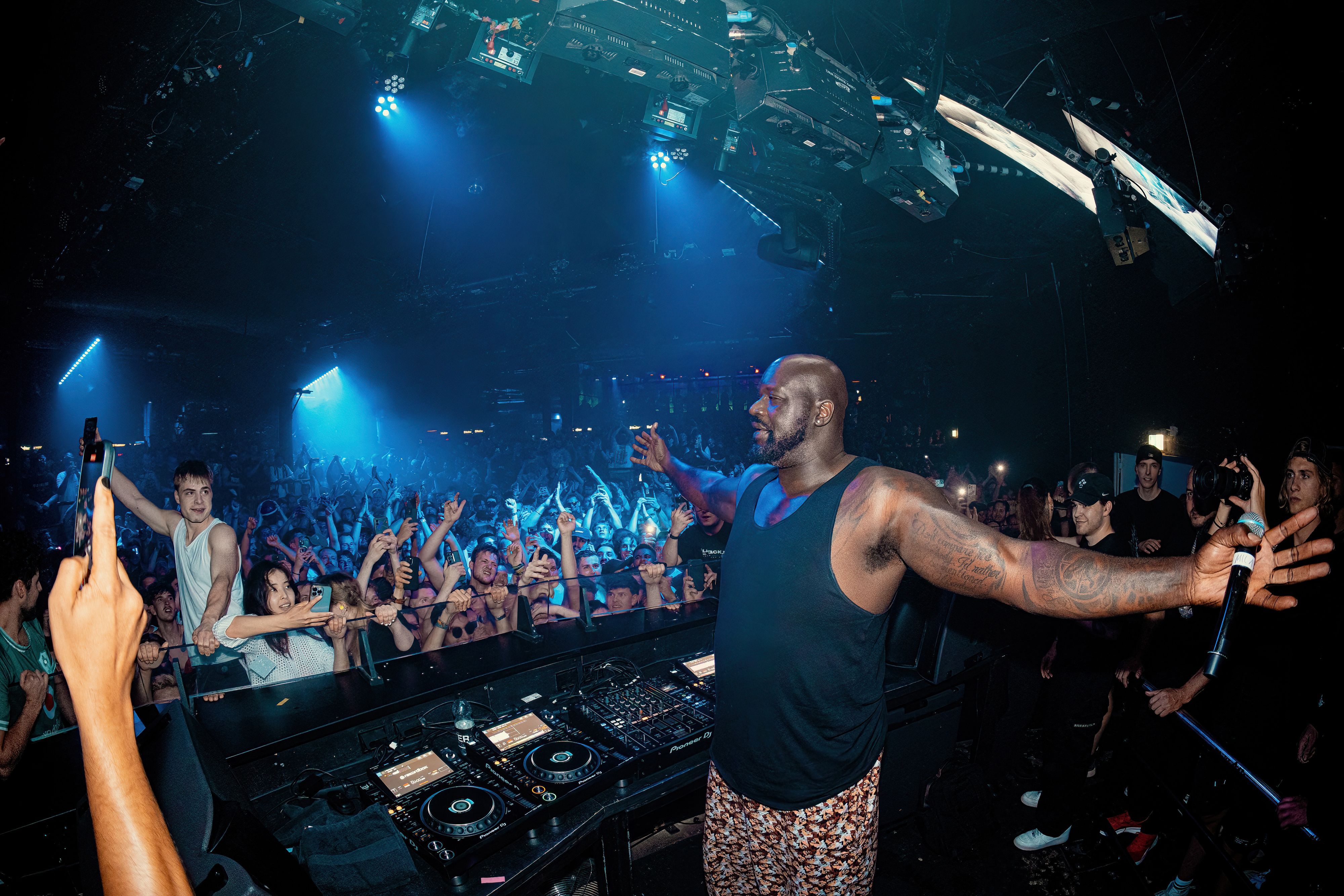 Shaquille O'Neal bei einem Auftritt im Bootshaus