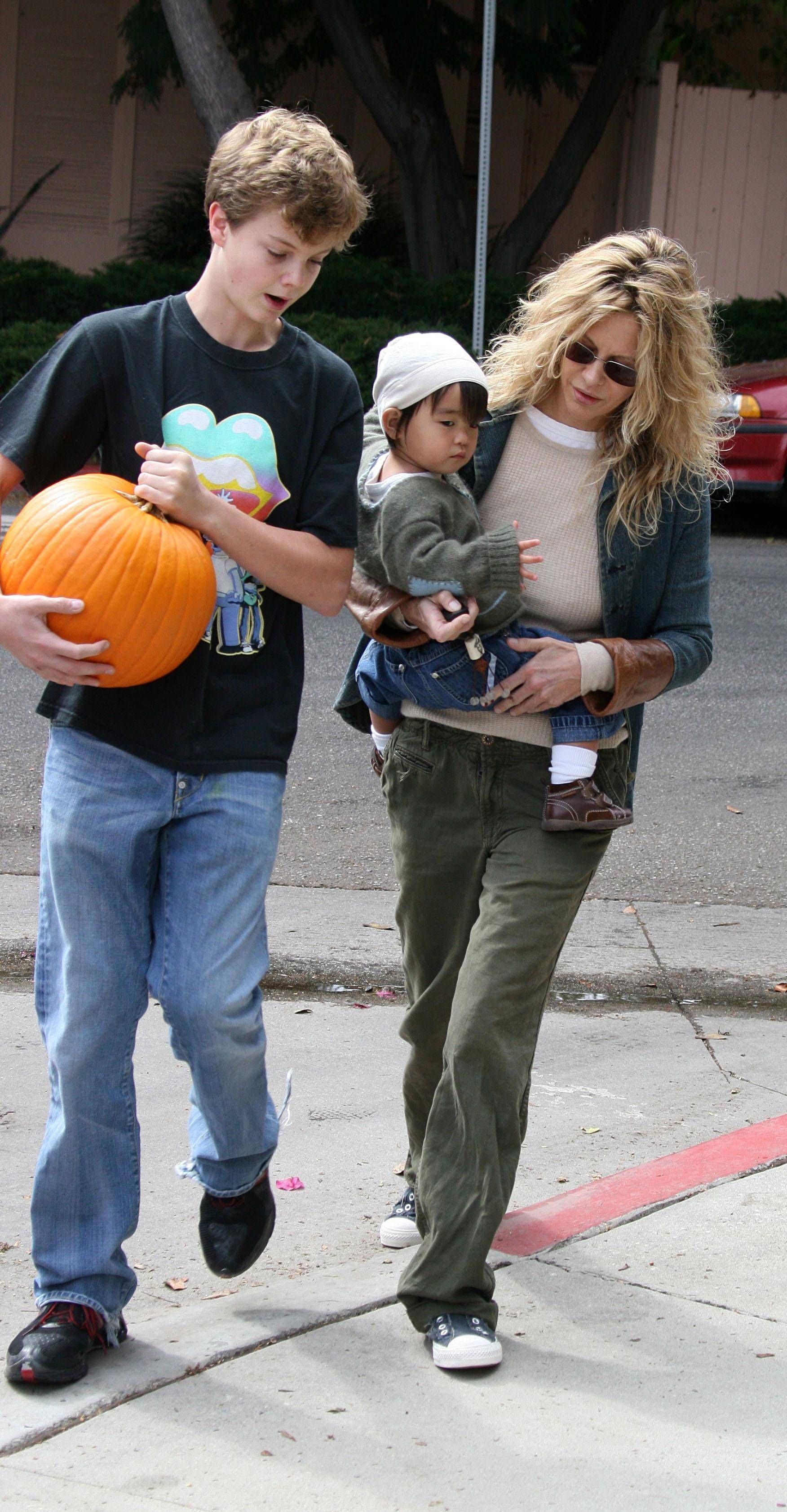Meg Ryan mit ihren Kindern Jack und Daisy.