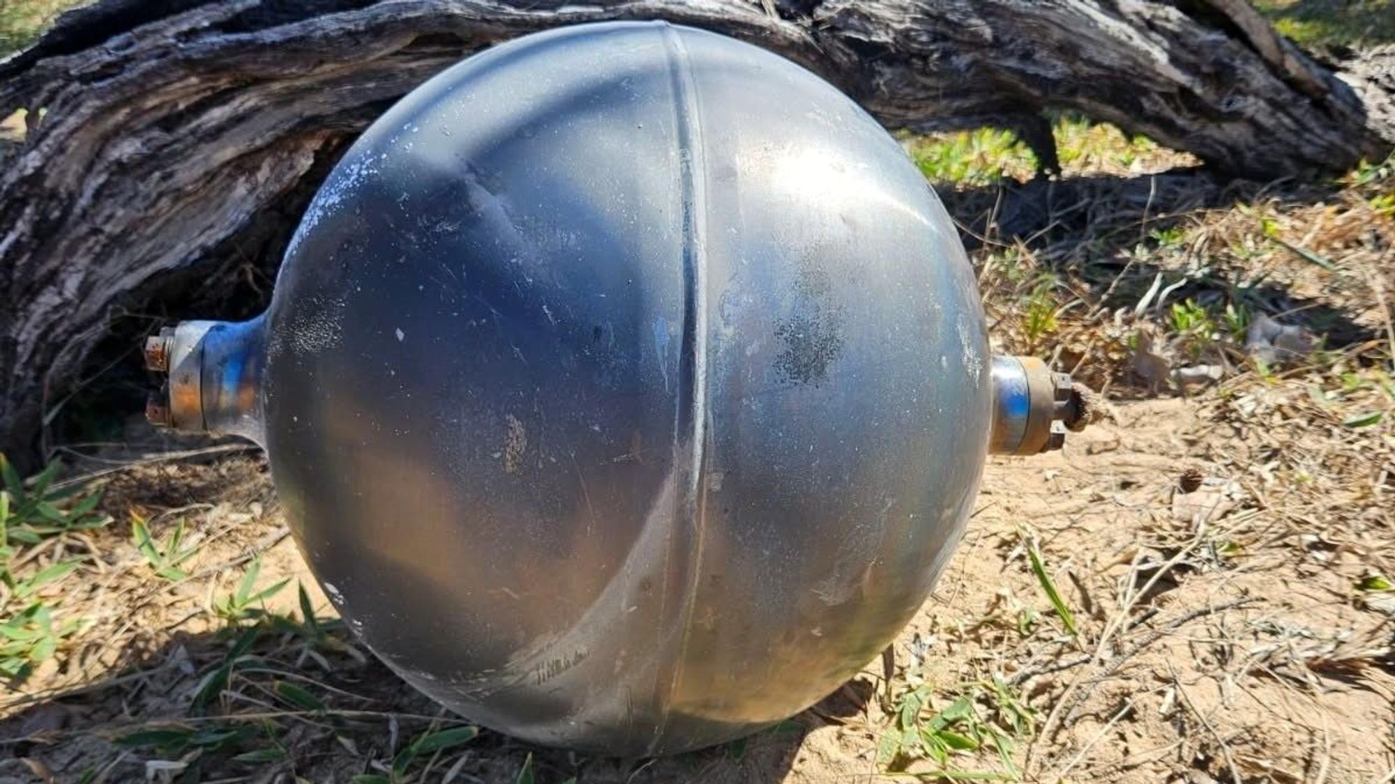 Großaufnahme einer glänzenden Kugeln in Australien.