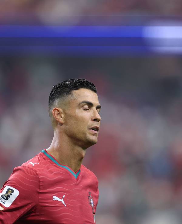 Cristiano Ronaldo guckt enttäuscht.