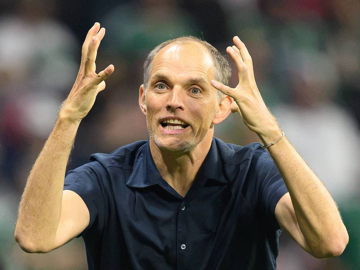Thomas Tuchel gestikuliert.