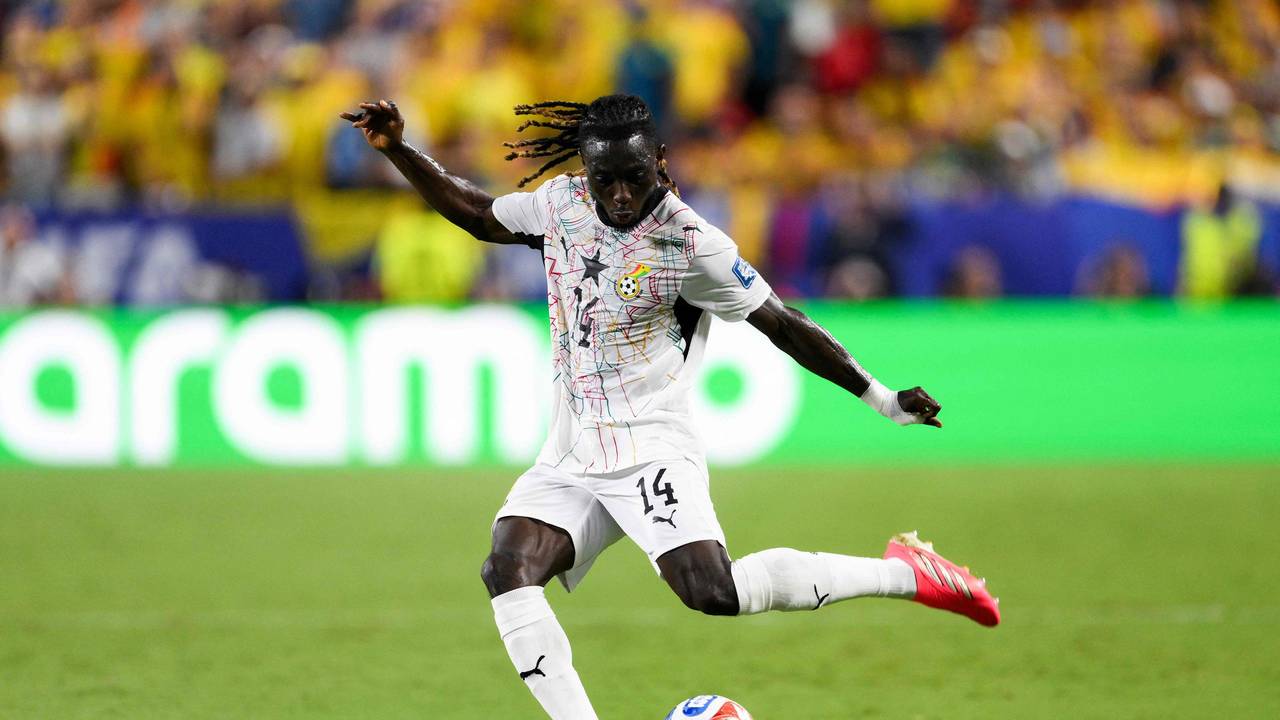 Gideon Mensah im Spiel gegen Kolumbien.
