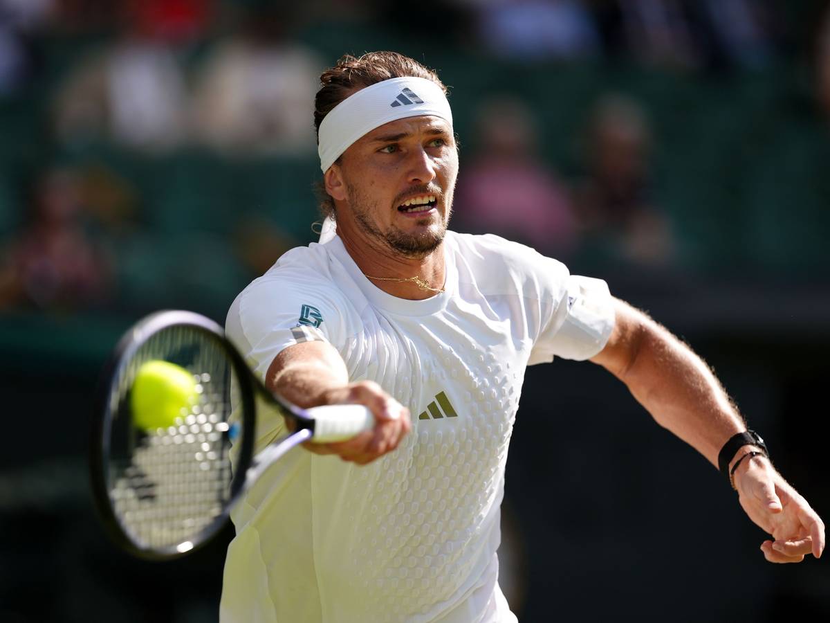 Alexander Zverev in Aktion.