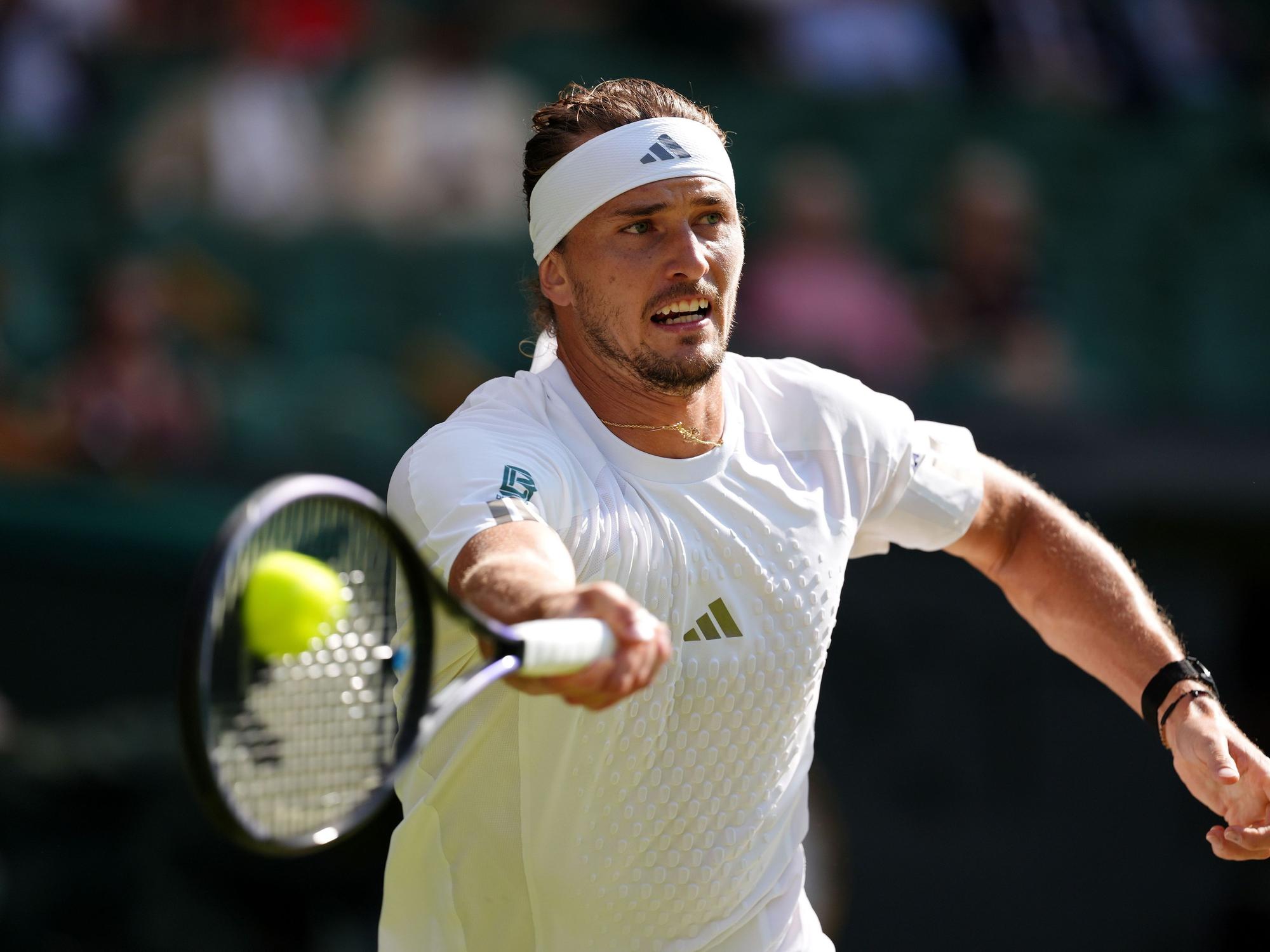 Alexander Zverev in Aktion.