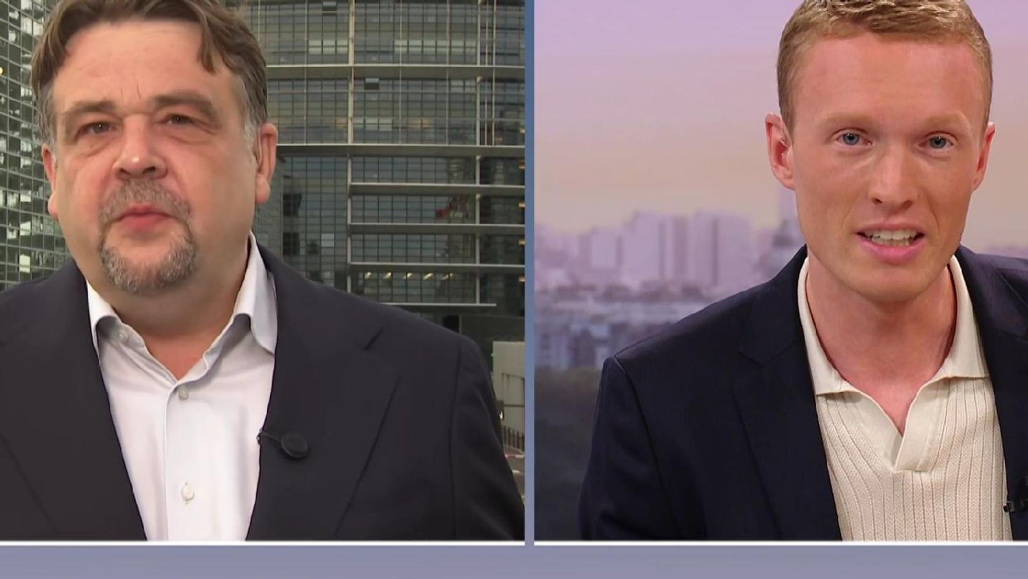 Dennis Radtke (links) und Philip Wortmann haben im ZDF-“Morgenmagazin“ über das Elterngeld debattiert. (Bild: ZDF.de)