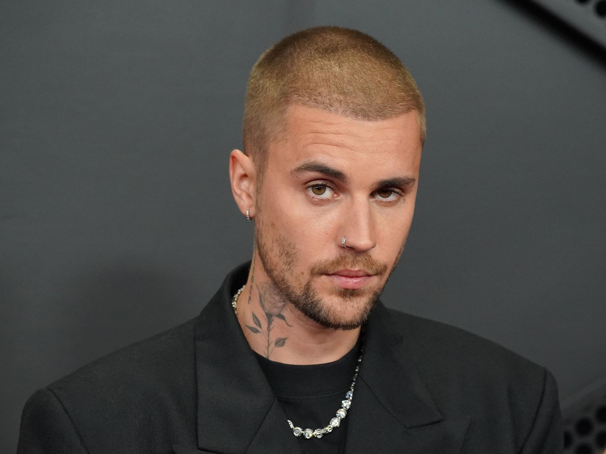 Justin Bieber kommt zu den 68. Grammy Awards.