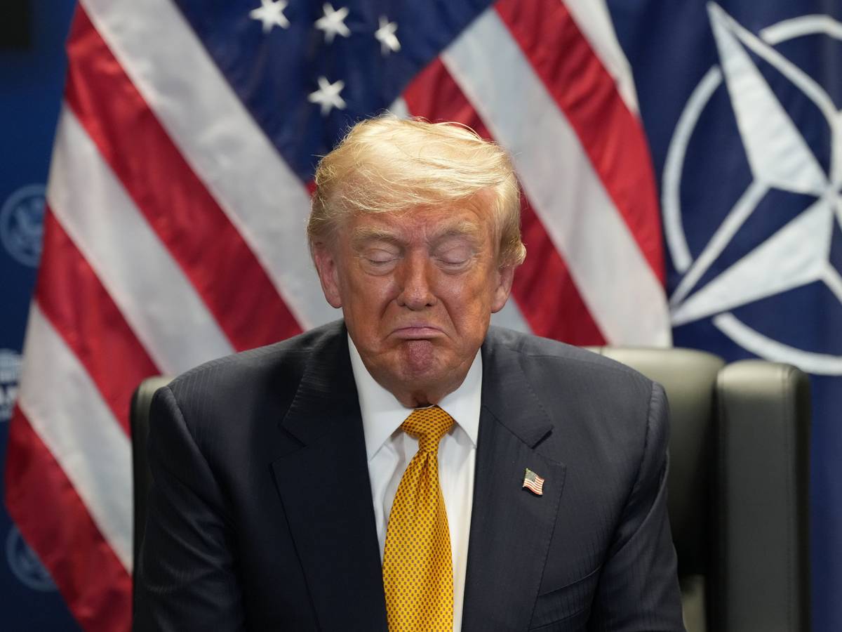 Ankara: US-Präsident Donald Trump spricht während eines Treffens mit Nato-Generalsekretär Rutte.