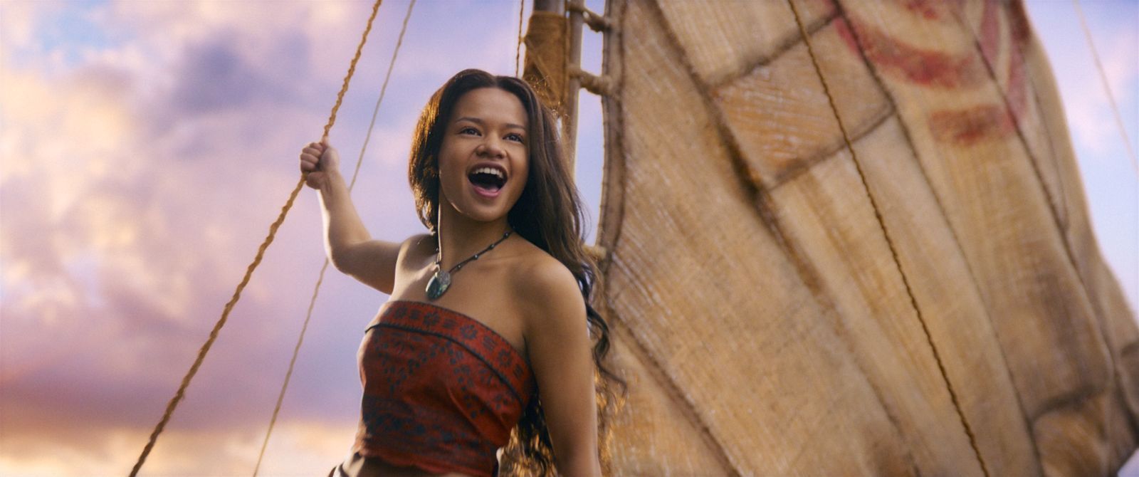 Die australische Newcomerin Catherine Laga'aia spielt Prinzessin Vaiana. (Bild: 2026 Disney Enterprises, Inc.  All Rights Reserved.)