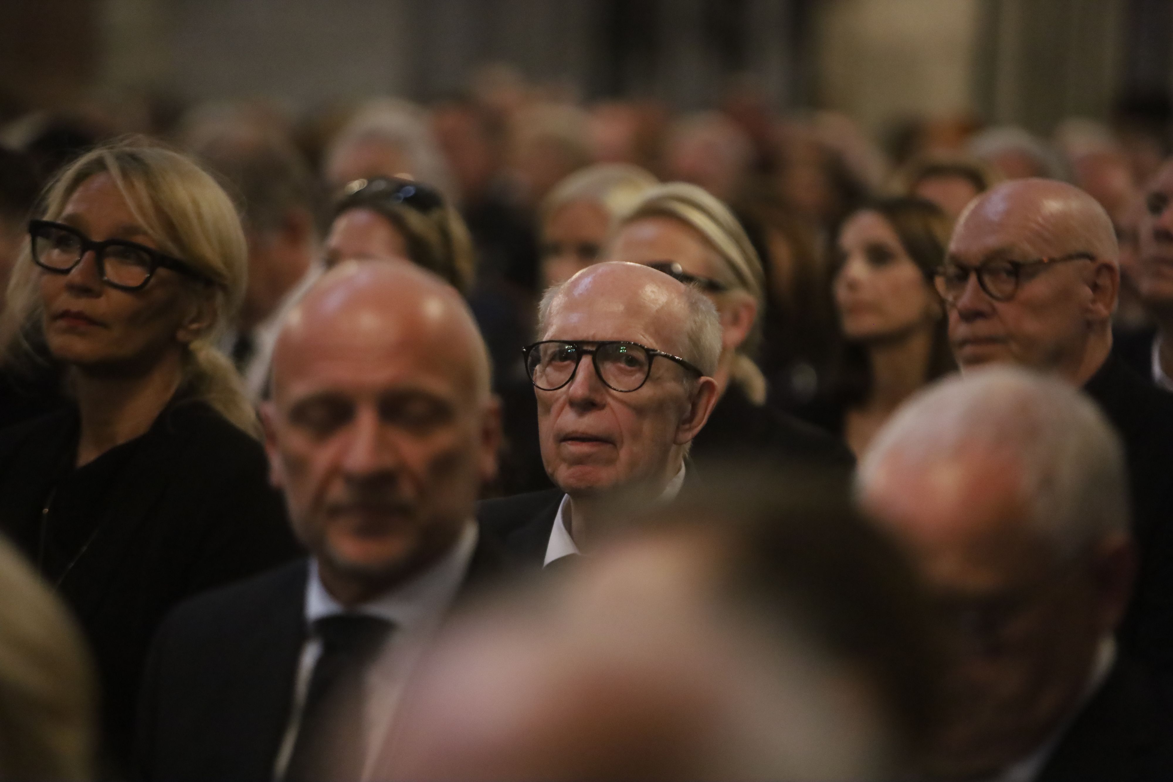 Auch Reiner Calmund nahm bei de rTrauerfeier in St. Apostel für Günter Pütz teil. Er ist in der vergangenen Woche im Alter von 75 Jahren verstorben.