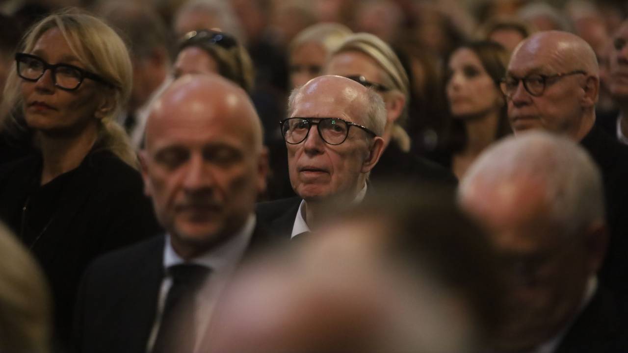 Auch Reiner Calmund nahm bei de rTrauerfeier in St. Apostel für Günter Pütz teil. Er ist in der vergangenen Woche im Alter von 75 Jahren verstorben.