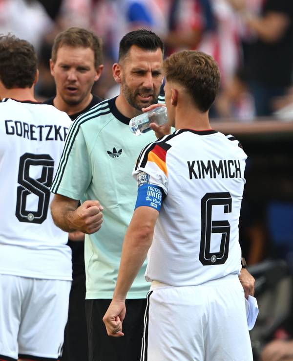 Die Spieler der deutschen Nationalmannschaft bei der WM in den USA.